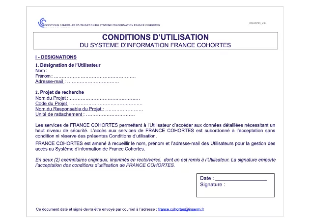 Conditions générales d'utilisation